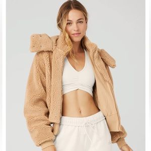 Alo Foxy Sherpa Jacket Tan